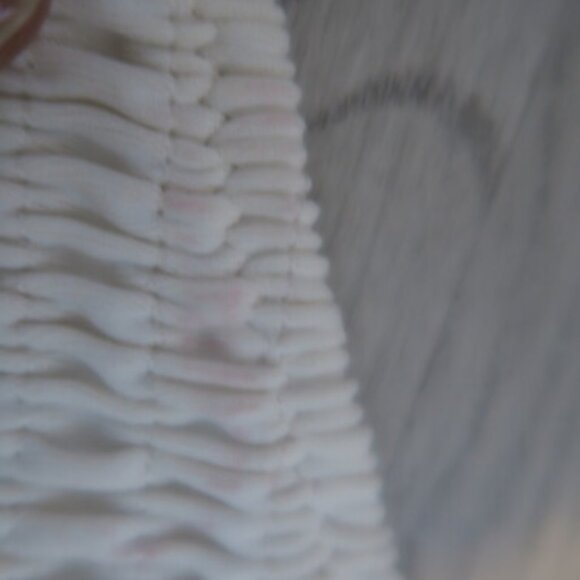 Victoria's Secret swimsuit bra top strappy tie front scrunched in off white size - Picture 7 of 10